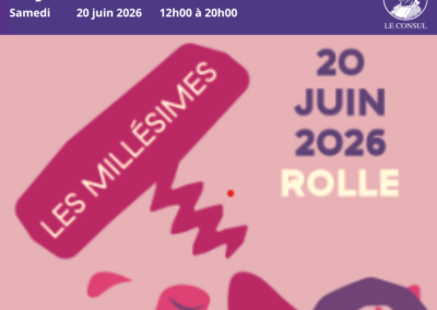 Millésimes – Rolle – 20 juin 2026